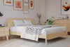 Furnish your bedroom with a minimalist modern timber bed frame, made out of real wood for a durable, unique and natural piece that showcases the beautiful woodgrain. Combining contemporary design elements with a timeless minimalist aesthetic. Premium European beech wood finish with a sleek, modern look. Solid Boori t..