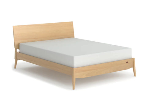 Furnish your bedroom with a minimalist modern timber bed frame, made out of real wood for a durable, unique and natural piece that showcases the beautiful woodgrain. Combining contemporary design elements with a timeless minimalist aesthetic. Premium European beech wood finish with a sleek, modern look. Solid Boori t..
