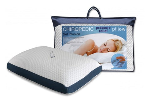 Gel Infusion Pillow: Classic Shape designed for Back, Front and Side Sleepers. Width: 60cm | Depth: 40cm | Height: 14cm