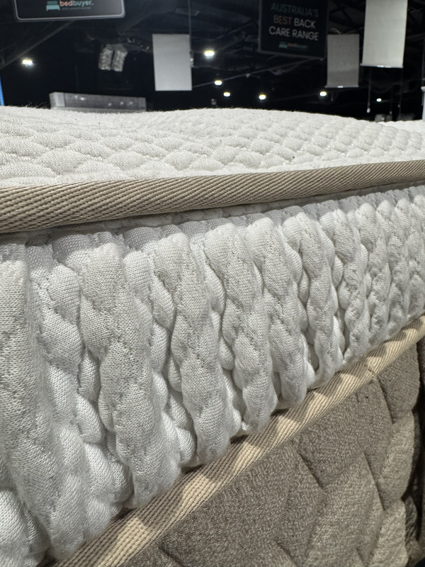 This Yinahla Premier Luxe mattress is an ex-showroom display product. It is heavily discounted to due to some wear and marks from being on the showroom floor - the quality hasn't diminished and it still comes with the complete 20-year warranty.