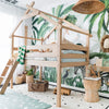 Boori Kids Forest Teepee Single Loft Bed - Almond