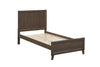 Rustic Rubberwood Timber Bed