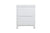 Wombarra 2-Drawer Bedside Table, White Timber | Rubberwood