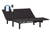 Black ZeroG Budget Pro Slim adjustable bed base with wireless remote control on a white background. Anti-snore setting