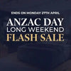 Best in Beds Anzac Day Long Weekend Flash Sale - Up to 60% off mattresses and 50% off furniture. Sale ends Monday 27 April.