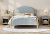 Boori Yarra Double Bed V25 Blueberry in stylish kids bedroom with bedding and round rug