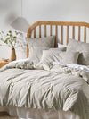 Linen House Classic Stripe Charcoal Quilt Cover Set