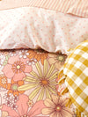 Linen House Kids Flower Power Quilt Cover Set