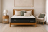 Morrison Peaceful mattress front view on timber bed frame - pillow top medium-feel mattress available at Best in Beds Campbelltown and online