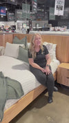 The Australis Messmate Hardwood Timber bed frame - filmed at the Best in Beds Campbelltown NSW store