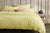 Sheridan Reilly Spring 2023 Quilt Cover Set - Colour Yuzu Yellow - eilly's vintage washed chambray gives the bed the feel of your favourite, lived-in shirt. It's just as low-maintenance too - tumble drying will only enhance its tousled, casual appearance. Reilly Queen, King or Super King sizes include a quilt cover and two standard pillowcases (twin needle stitch along four sides).