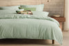 Sheridan Reilly Stripe Standard Quilt Cover Set in Snow Pea green Colour. Available in Queen or King Size at bestinbeds