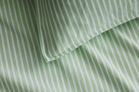 Sheridan Reilly Stripe Standard Quilt Cover Set in Snow Pea green Colour. Available in Queen or King Size at bestinbeds