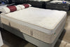 Mattress on display with pillows in a store setting - Yinahla Copper Gel Queen Mattress - ex Display Stock