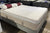 Mattress on display with pillows in a store setting - Yinahla Copper Gel Queen Mattress - ex Display Stock