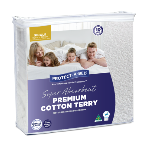 Super Absorbent Premium Fitted Waterproof Mattress Protector