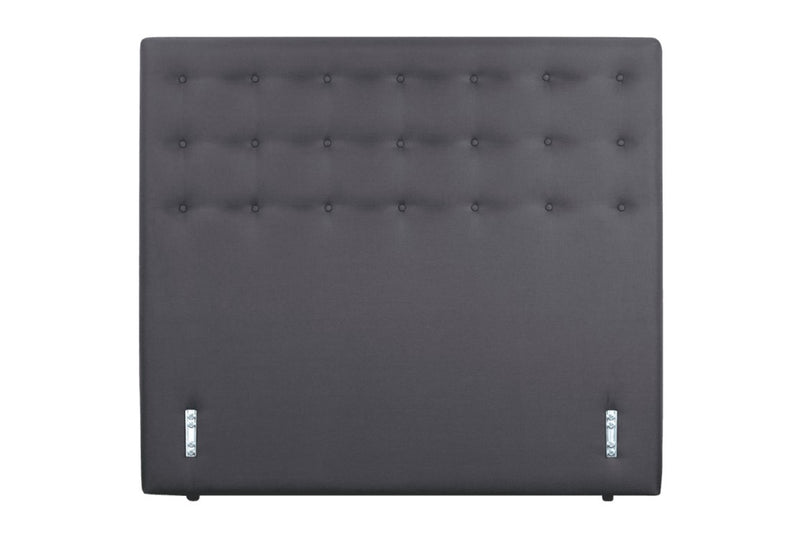 AH Beard - Designer Bedhead - High Profile 1400mm - Button Finish - Charcoal Colour