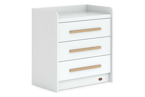 Boori Kids Nest 3 Drawer Chest in Barley White & Almond Colour, available at Best in Beds
