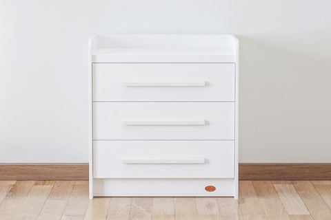Boori Kids Nest 3 Drawer Chest in Barley White Colour, available at Best in Beds