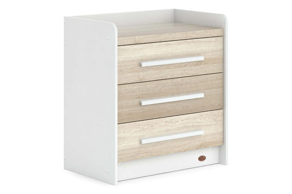 Boori Kids Nest 3 Drawer Chest in Barley White & Oak Colour, available at Best in Beds
