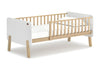 The Natty Bedside Bed offers the perfect sleep solution for younger children who might not be quite ready for a 'big bed'. Ideal for toddlers, it features guarded sides to prevent tumbles and can be pushed up next to the parents' bed for additional comfort. With angled legs, curved edges and a two-tone design, this...