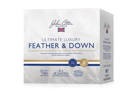 John Cotton Ultimate Luxury Hungarian 90/10 Goose Down & Feather Quilt