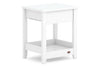 Linear Bedside Table, Colour - Barley White Boori Kids