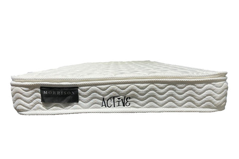 Excellent value budget pillowtop mattress. Medium-Firm Feel. Bonnell Spring system which is supportive & long lasting, providing good back support. 12 months warranty. Dunlop Foam layer provides a nice comfort layer above the springs. Ultra Fresh Antimicrobial treatment & a durable damask fabric that is strong & brea..