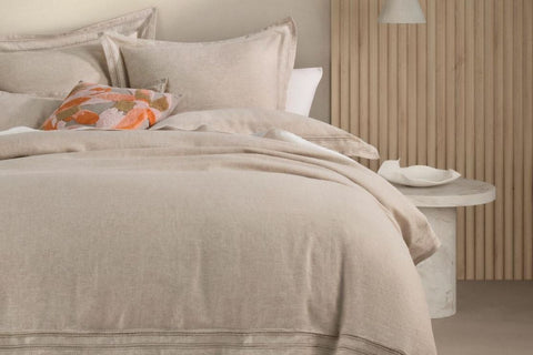 Sheridan Wittman Tailored Quilt Cover Set - Flax Colour - Available at Best in Beds