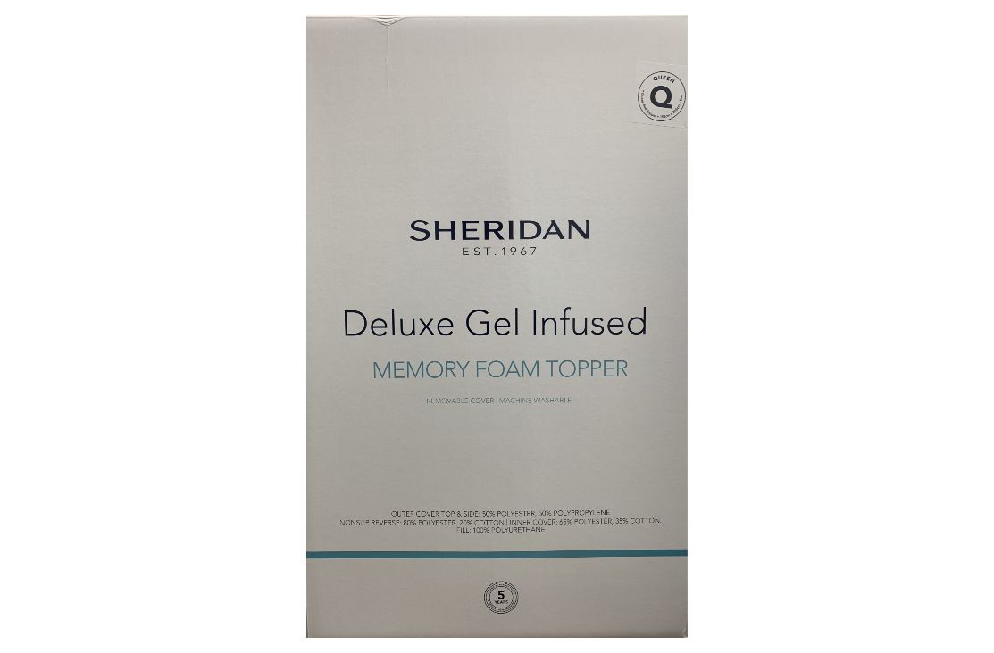 Sheridan Deluxe Gel Infused Memory Foam Mattress Topper Best in Beds