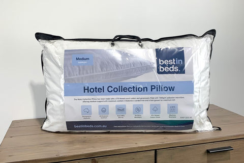 Best in Beds Hotel Collection Medium Support Microfibre Pillow 1000gsm