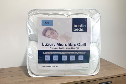 Luxury Microfibre Quilt 350gsm Queen King or Super-King Free delivery Australia-wide