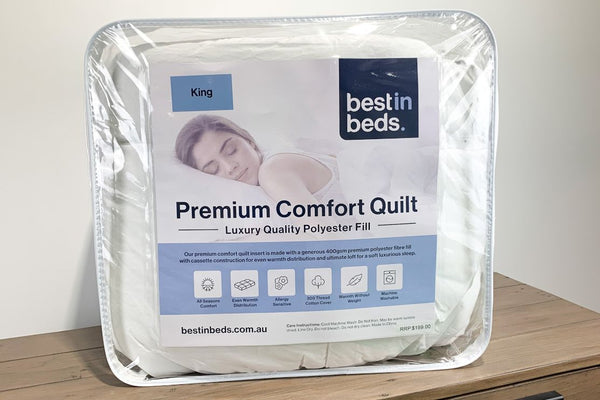 Best-in-Beds Premium Comfort High Loft 400gsm Quilt Free delivery Australia-wide