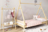 boori kids - forest teepee single bed frame - almond colour - available at bestinbeds.com.au