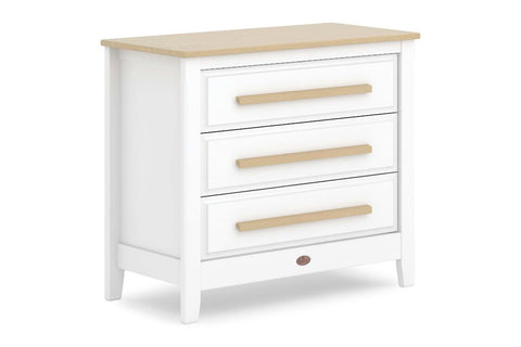 Linear 3 Drawer Chest Smart Assembly Barley White & Almond