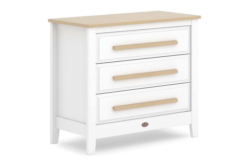 Linear 3 Drawer Chest Smart Assembly Barley White & Almond