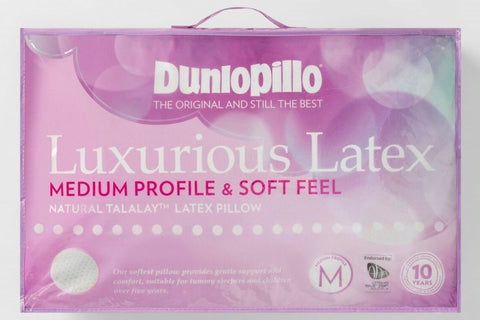 Dunlopillo Luxurious Latex Medium Profile Soft Feel Pillow